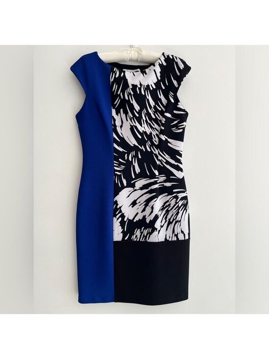 Maggy London Dresses & Skirts - MAGGY LONDON Dress Colour Block Cap Sleeve Sheath Knee Length Party Event Chic